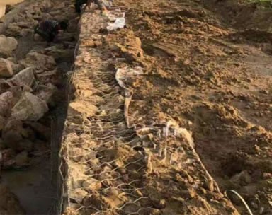 鄭州格賓網擋土墻施工案例